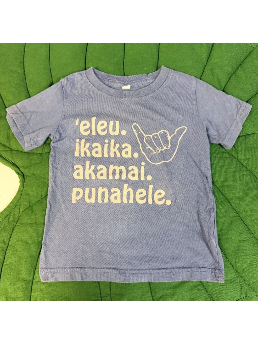 Hae Hawaii Toddler 2T Blue Short Sleeve Graphic Tee Tshirt